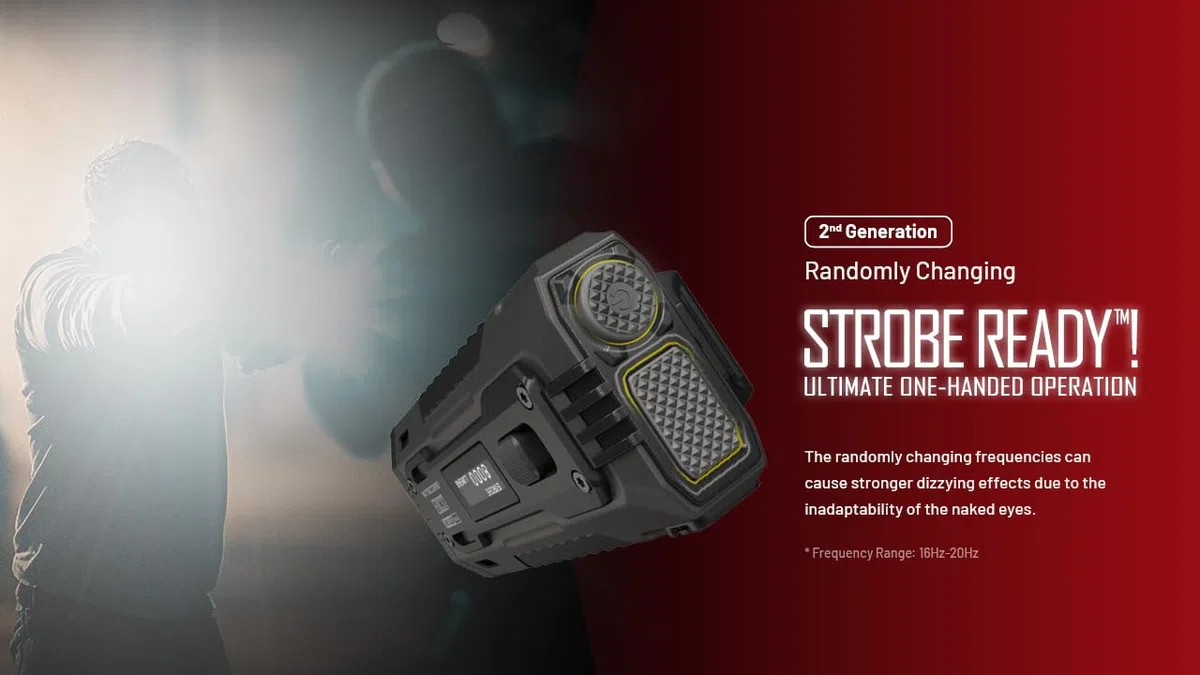 Nitecore EDC37 taktische LED-Taschenlampe – helle Taschenlampe mit 8000 Lumen, 420m Reichweite, USB-C wiederaufladbar, kompakt & wasserdicht für Outdoor, Notfall & Polizei