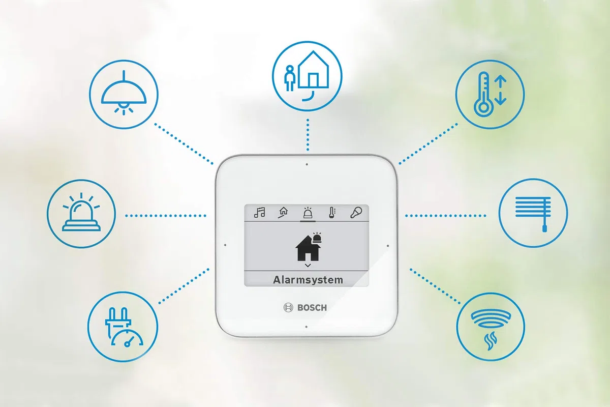 Bosch Smart Home Fernbedienung Twist mit Alarmfunktion, für schnelles und einfaches Aktivieren/Deaktivieren des Bosch Smart Home Alarmsystems