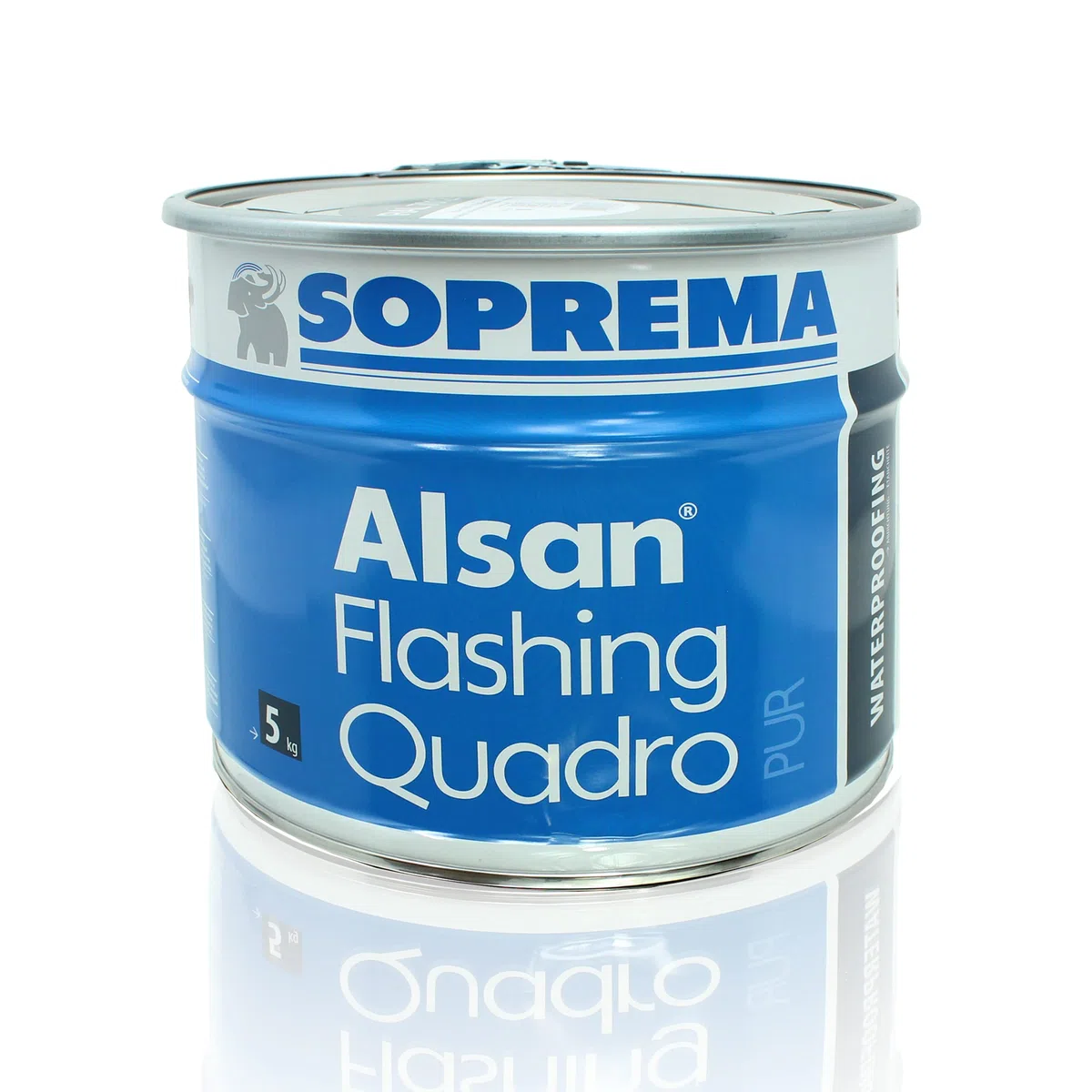 ALSAN Flashing Quadro 5,0kg RAL 7040 fenstergrau einkomponentiger Polyurethan Flüssigkunststoff zur Abdichtung Flachdach