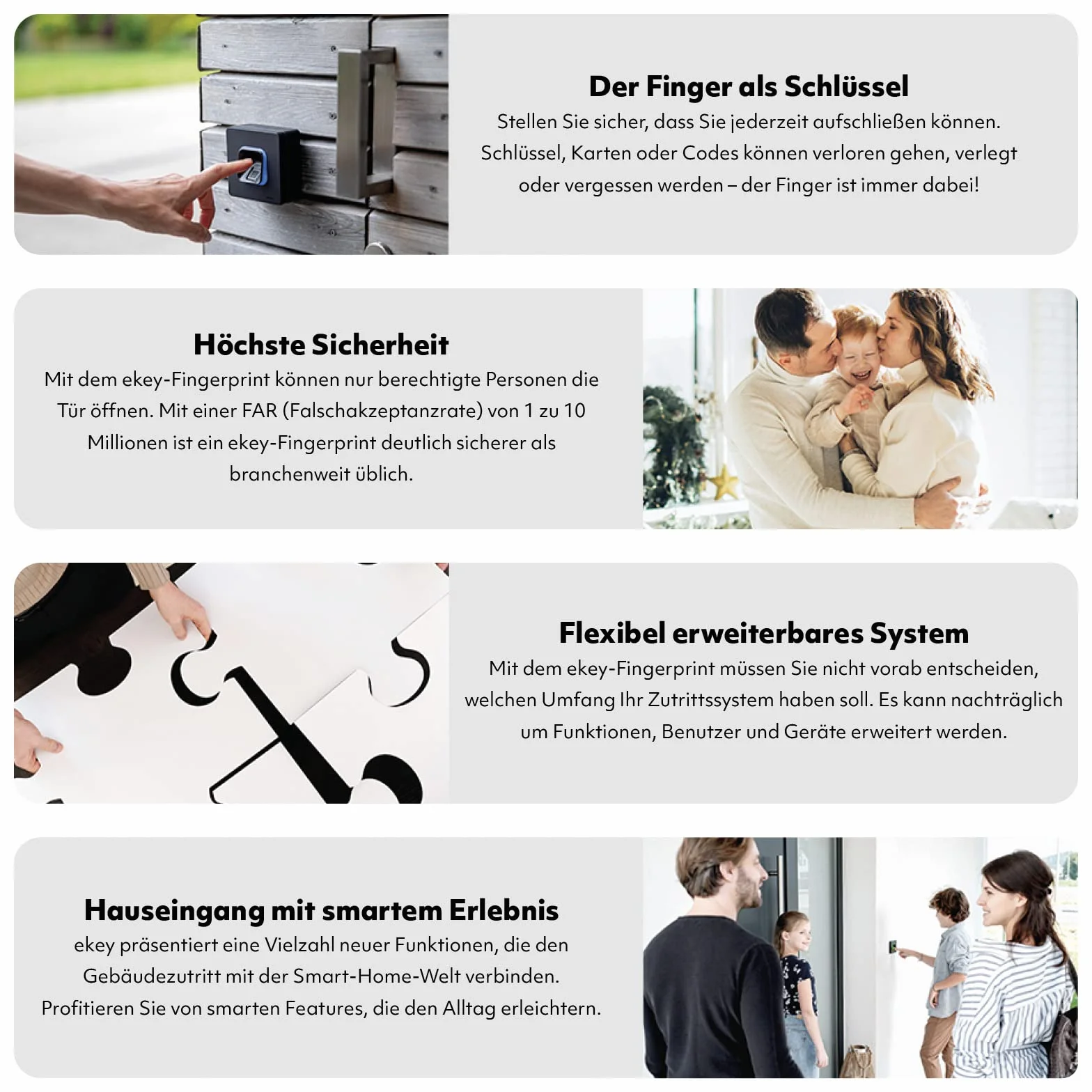 EKEY 203706 xLine Fingerprintset (Fingerprint Schwarz, Kunststoffrahmen Schwarz, Aufputzgehäuse, Controller), Biometrische Zutrittslösung zur Aufputzmontage, 0,4 W, 12-24 V, Schwarzer Fingerprint