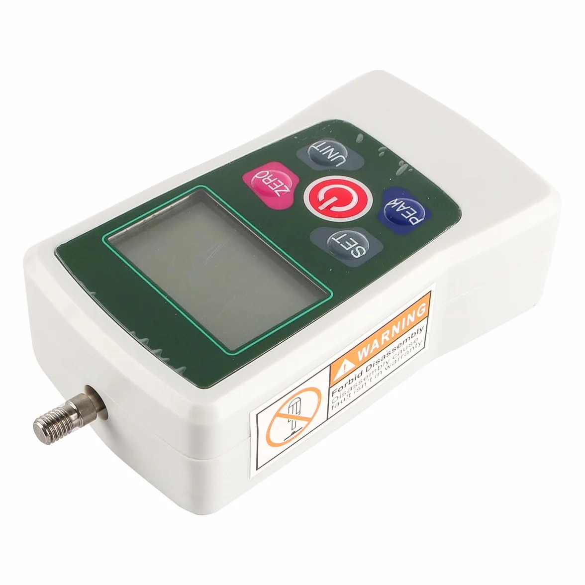 Tragbares elektronisches Druck- und Zugkraftmessgerät mit Digitalanzeige, Mini-Handdruckkraftmessgerät mit Digitalanzeige, mit Vorrichtungsköpfen und Aufbewahrungskoffer (500 N)