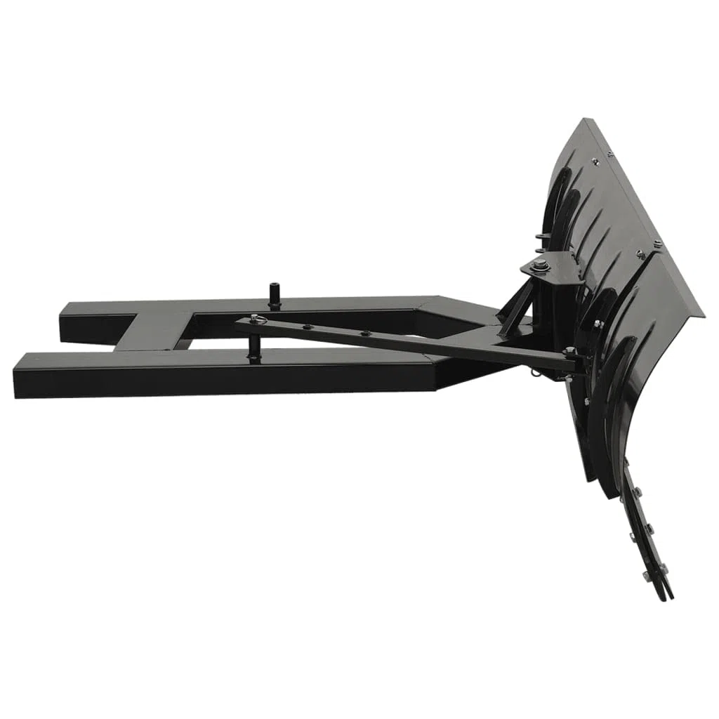 Schneeschild für Gabelstapler 200x48 cm Schwarz, Schneepflug, Schneeschild Rasentraktor, Garten Laubsammler, Auto Schneeschild, Schneeschieber, Schneeschaufel