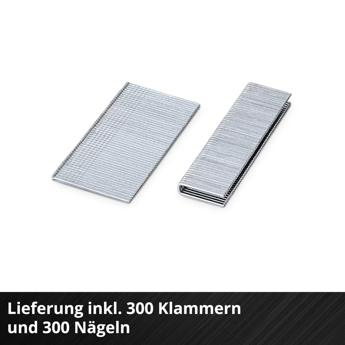 Einhell Akku-Nagler / -Tacker TE-CN 18/32 Li - Solo Power X-Change (18 V, 20 Schläge/min, max. 25 mm Klammern, max. 32 mm Nägel, inkl. je 300 Klammern & Nägel, ohne Akku)