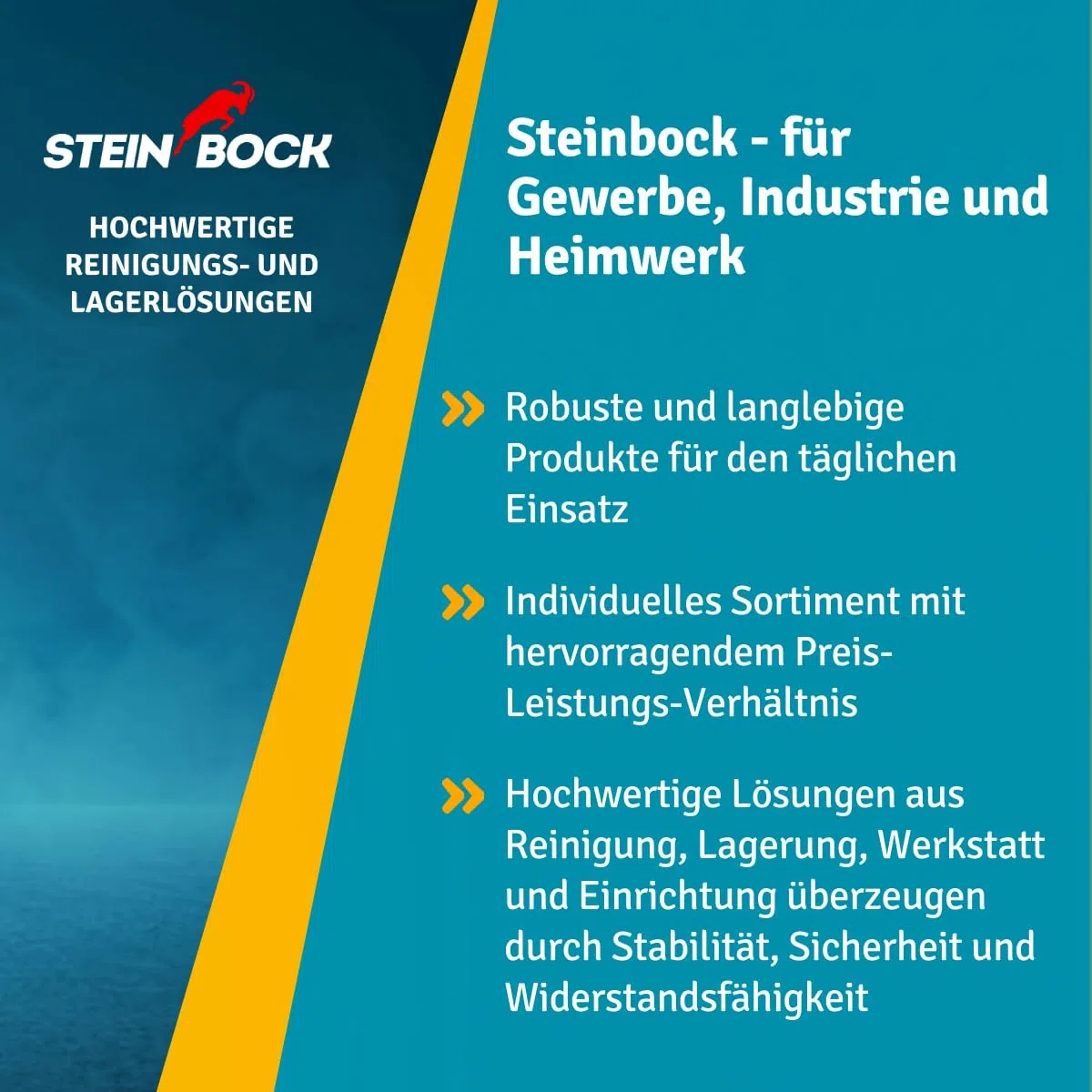 Steinbock Rammschutz-Poller | 110 cm Höhe | 8,9 cm Durchmesser | 8,7 kg Gewicht | pulverbeschichteter Stahl | Warnhinweis zum Schutz vor Anfahrschäden | robuster Anfahrschutz | Made in EU