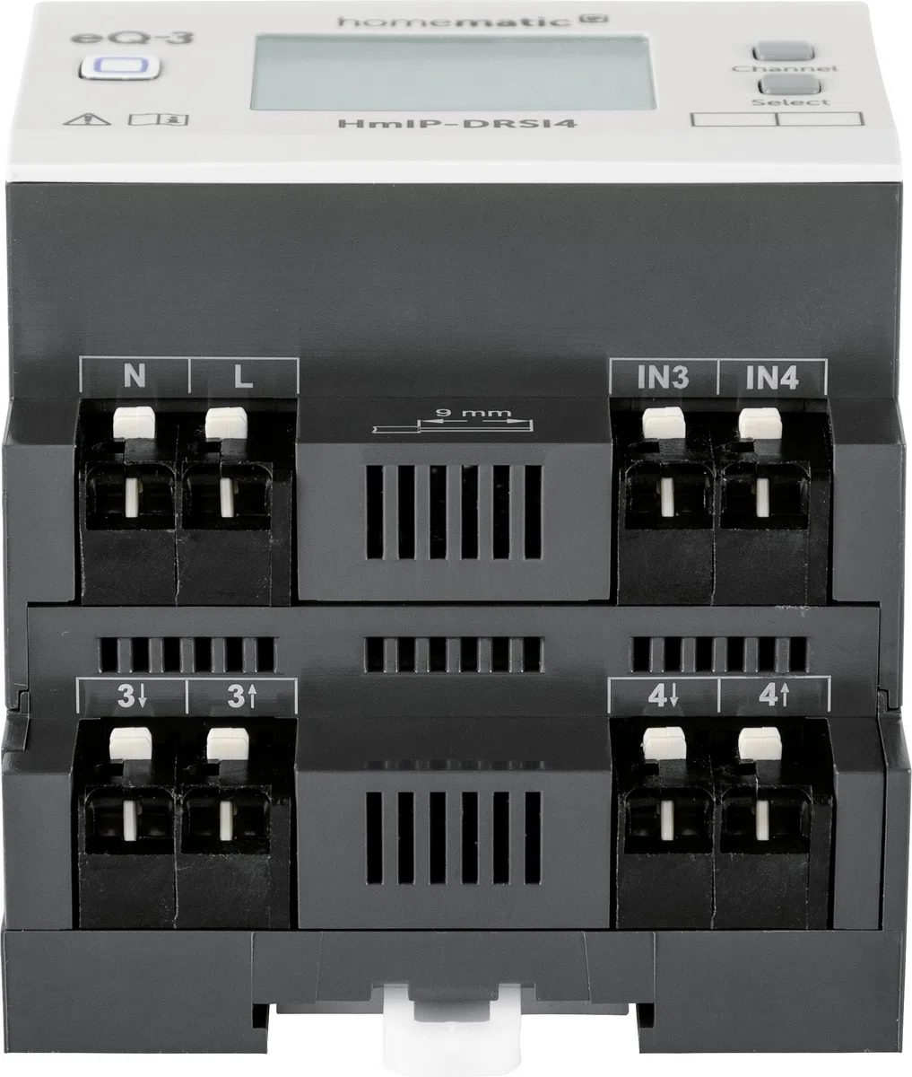 Homematic IP Smart Home Funk-Schaltaktor für Hutschienenmontage HmIP-DRSI4, 4-fach