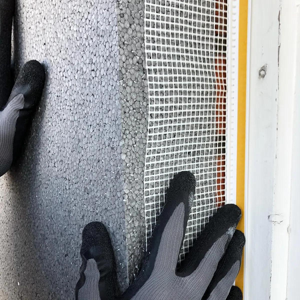 10 x Handelskönig Anputzleiste mit Gewebe und Lippe 6 mm 140 cm = 14 m Putzleiste Fensterleiste Verputzleiste Fensterprofil mit Schutzlippe