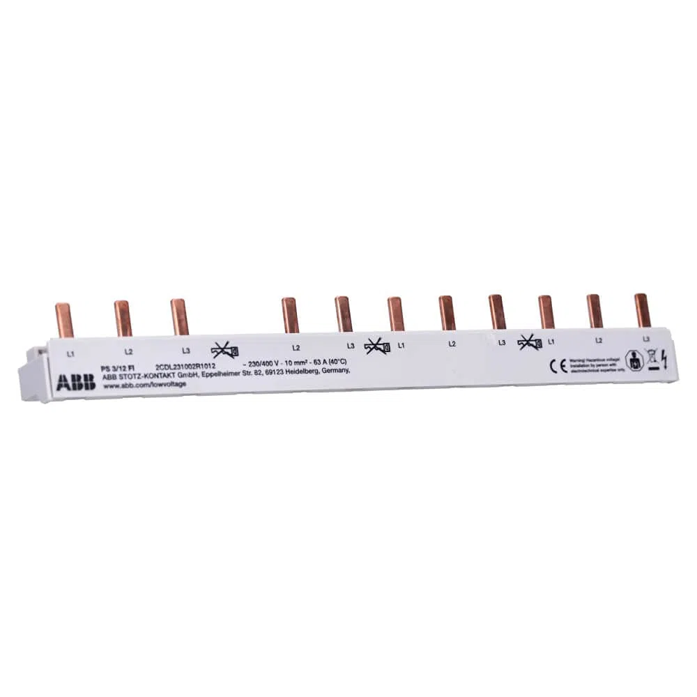ABB Set 1x F204A-40/0,03 FI-Schutzschalter RCD + 1x S203-B16 Sicherungsautomat + 5x 201-B16 Sicherungsautomat + 1x PS3/12FI Sammelschiene