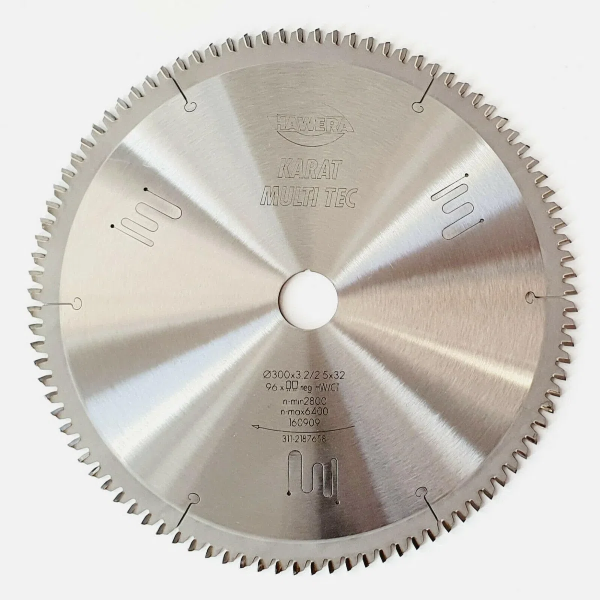 Hawera Kreissägeblatt 300 x 32 x 3,2 mm 96Z TR-F/neg für Alu Multimaterial für Kapp- und Gehrungssägen und Tischkreissägen