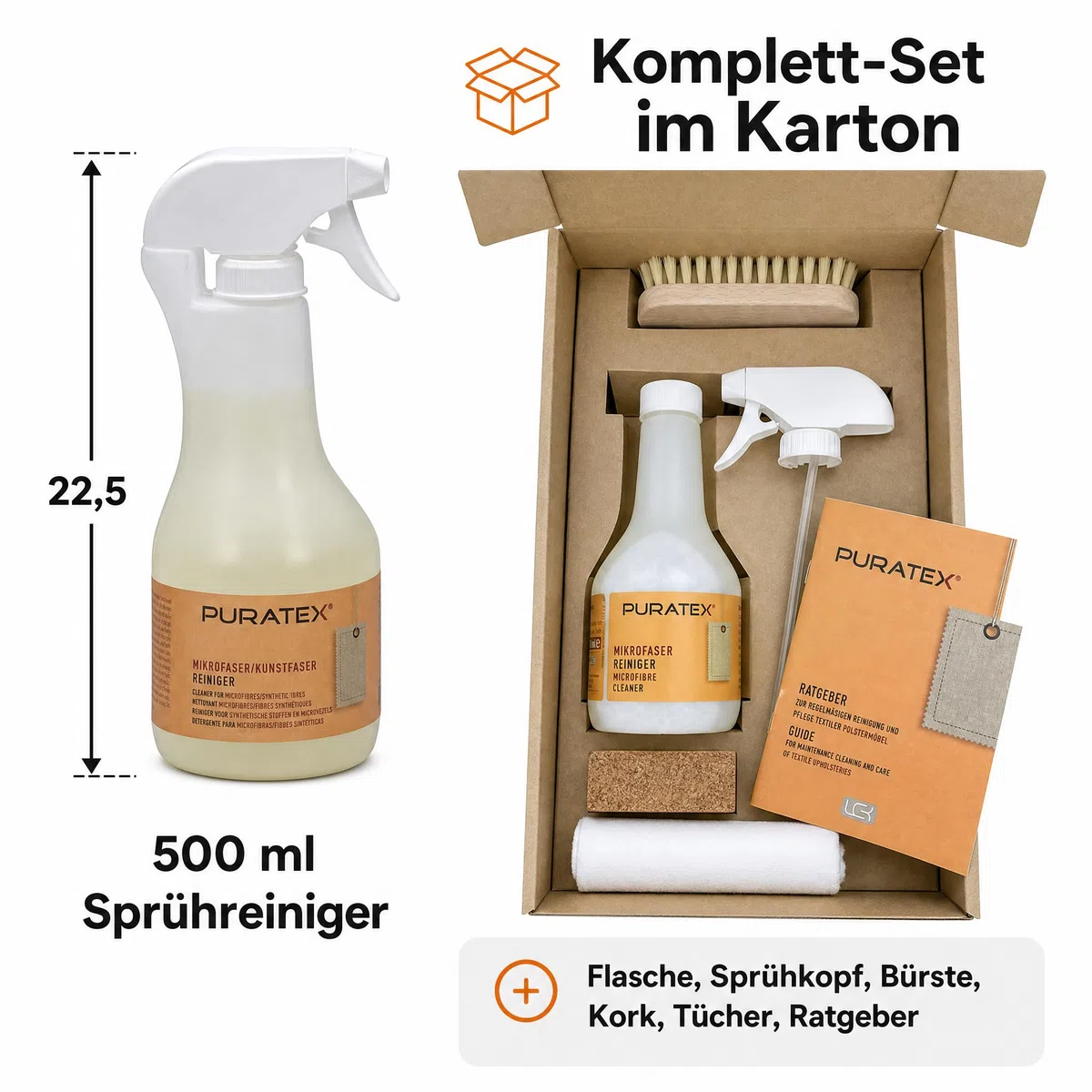 Mikrofaser Reinigungs-Set, 500 ml