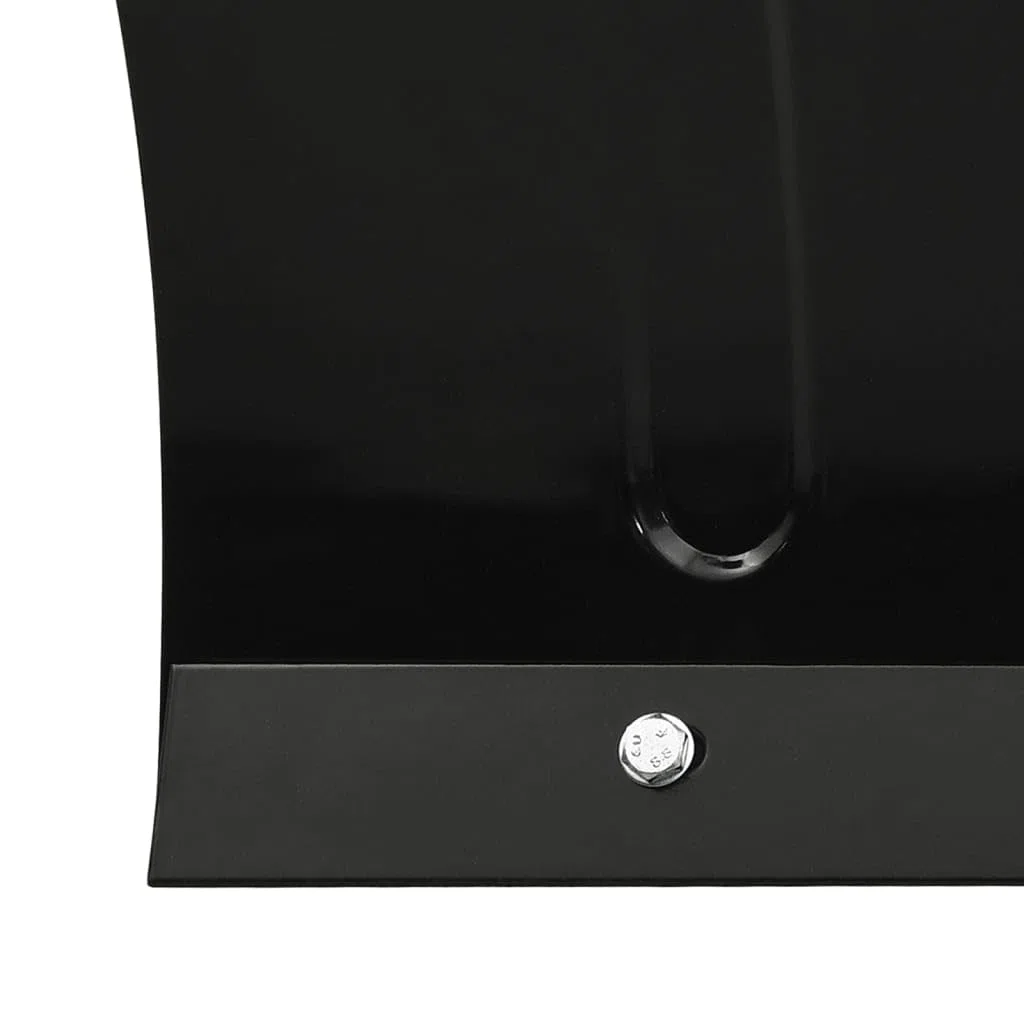 Schneeschild für Gabelstapler 200x48 cm Schwarz, Schneepflug, Schneeschild Rasentraktor, Garten Laubsammler, Auto Schneeschild, Schneeschieber, Schneeschaufel