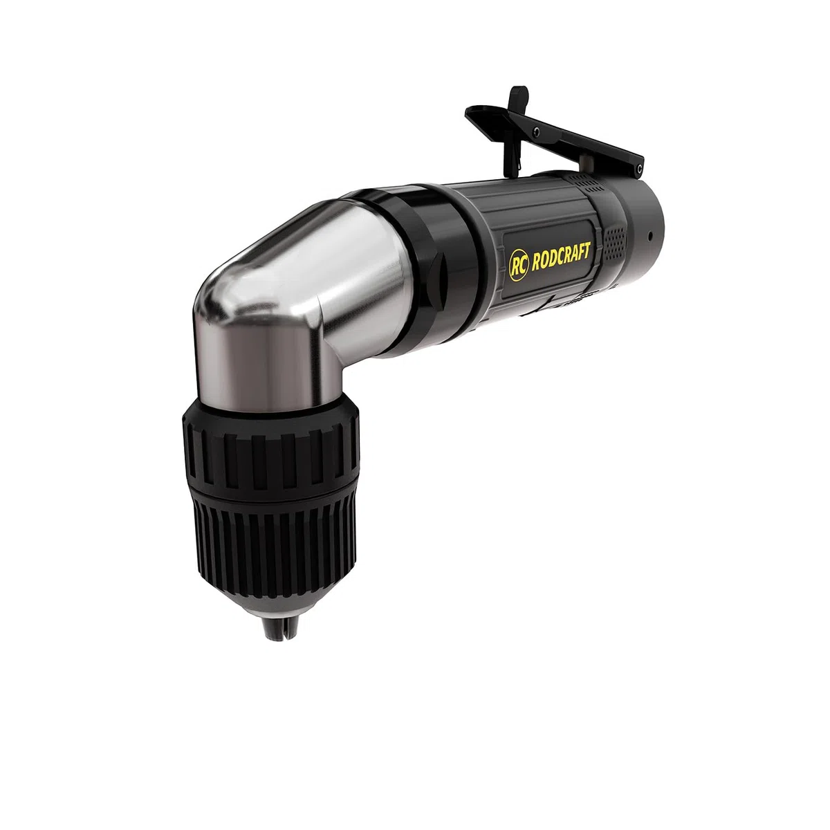 Rodcraft RC4660 Druckluft Bohrmaschine, Drehzahl 1400 U/min, 300 Watt Leistung, bis 10 mm, 90° gewinkelter Bohrkopf