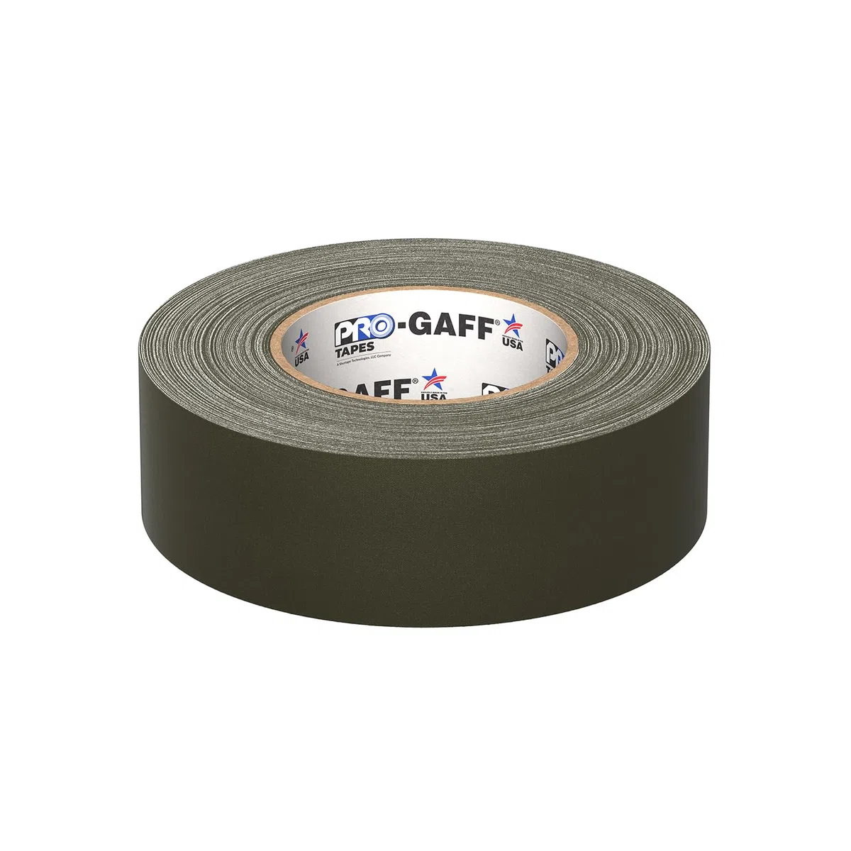 ProTapes 840178015877 Pro Gaff Premium Reinigungstuch matt Gaffers Tape mit Gummi Kleber, 11 Mil Dick, 55 YD. Länge, 5,1 cm Breite, Olive Drab