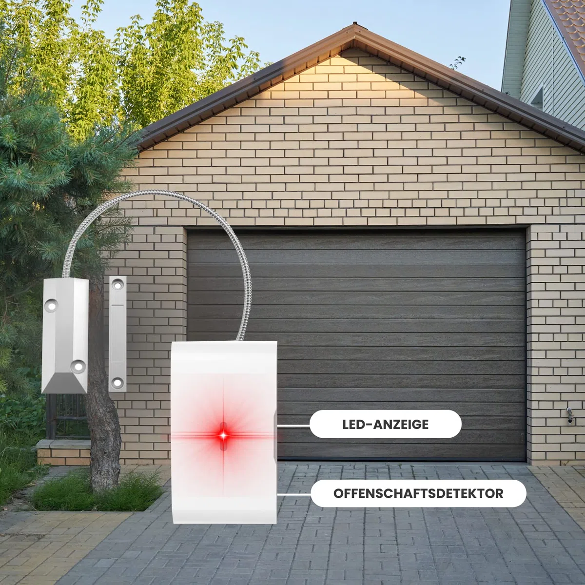 Daewoo Security Garage Door Sensor Garagentorschalter WDG301, weiß