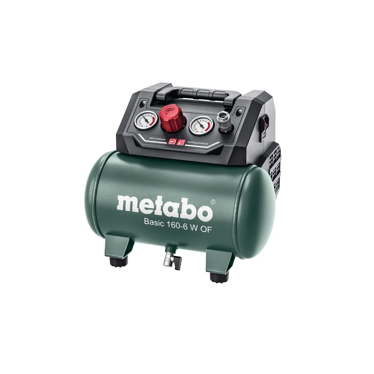 metabo Kompressor Basic 160-6 W OF, 6 l Druckluftkompressor, Tragbar
