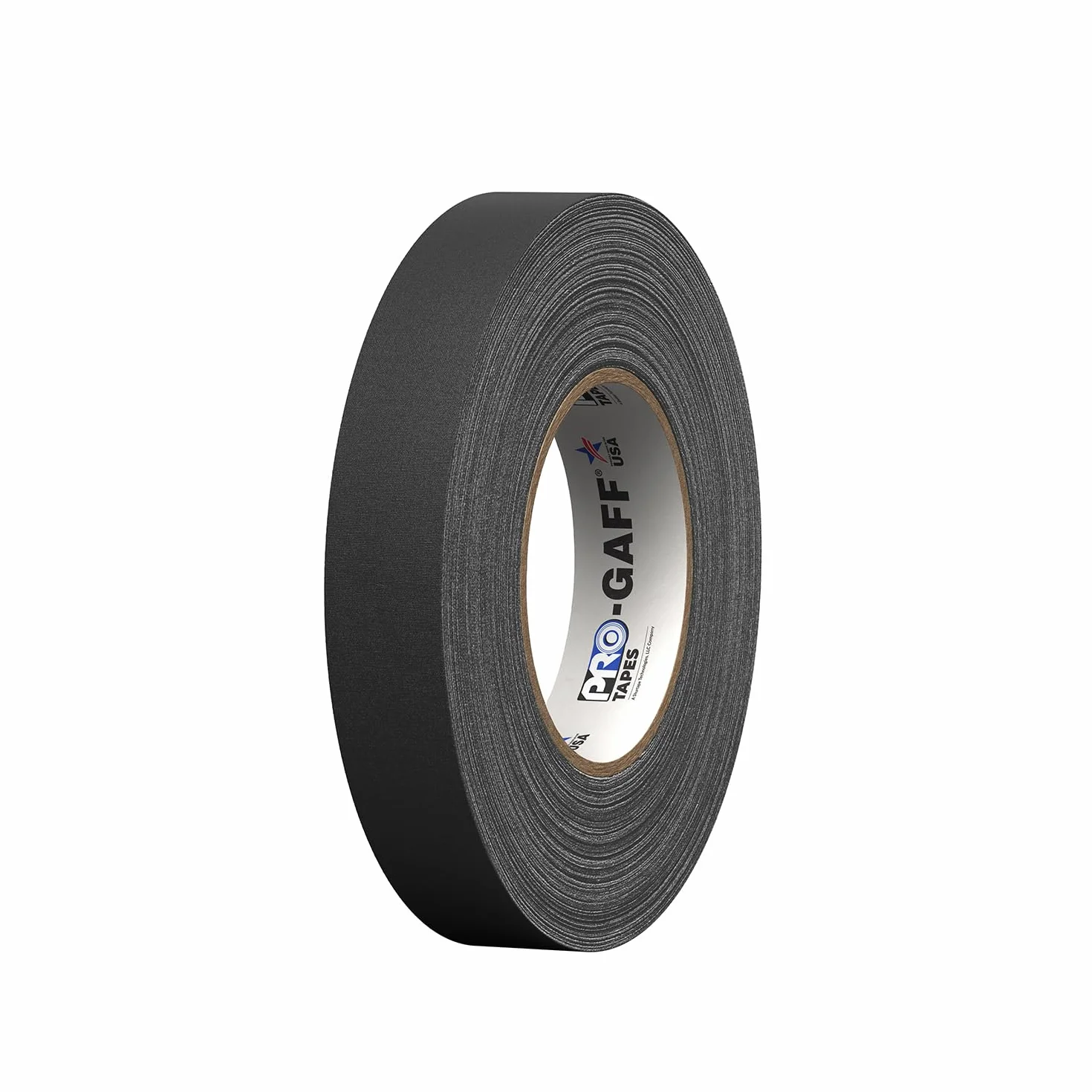 ProTapes Pro Gaff Premium-Gaffer-Klebeband mit Gummi-Kleber, 2,5 cm breit, 45,7 m lang, Schwarz (1 Stück)