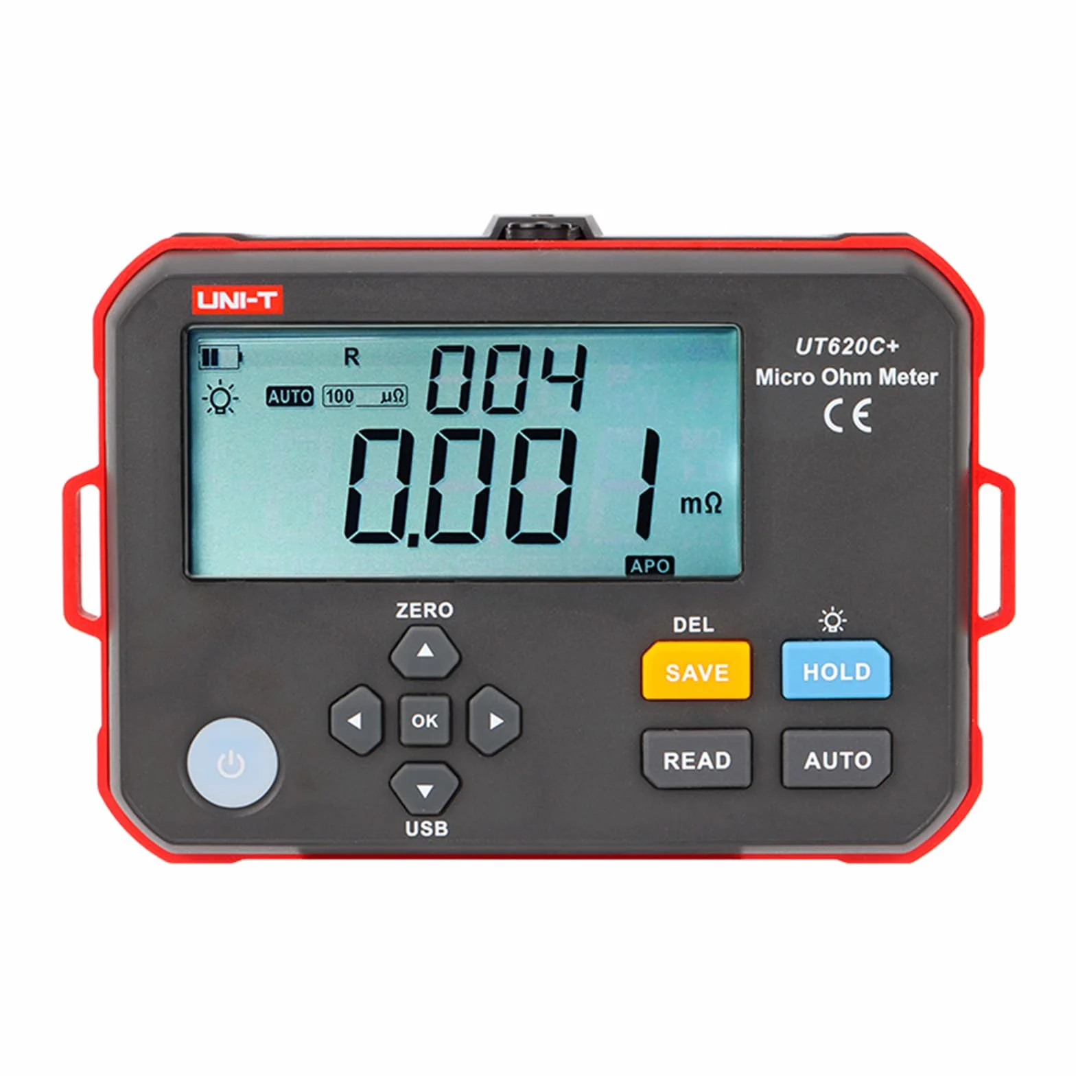 UNI-T UT620C+ Digitales DC-Niedrigwiderstandsmessgerät, Mikro-Ohmmeter, Widerstandstester für Kabel, Drähte/Spulen/Motoren, 0,001 mΩ ~ 300,0 kΩ