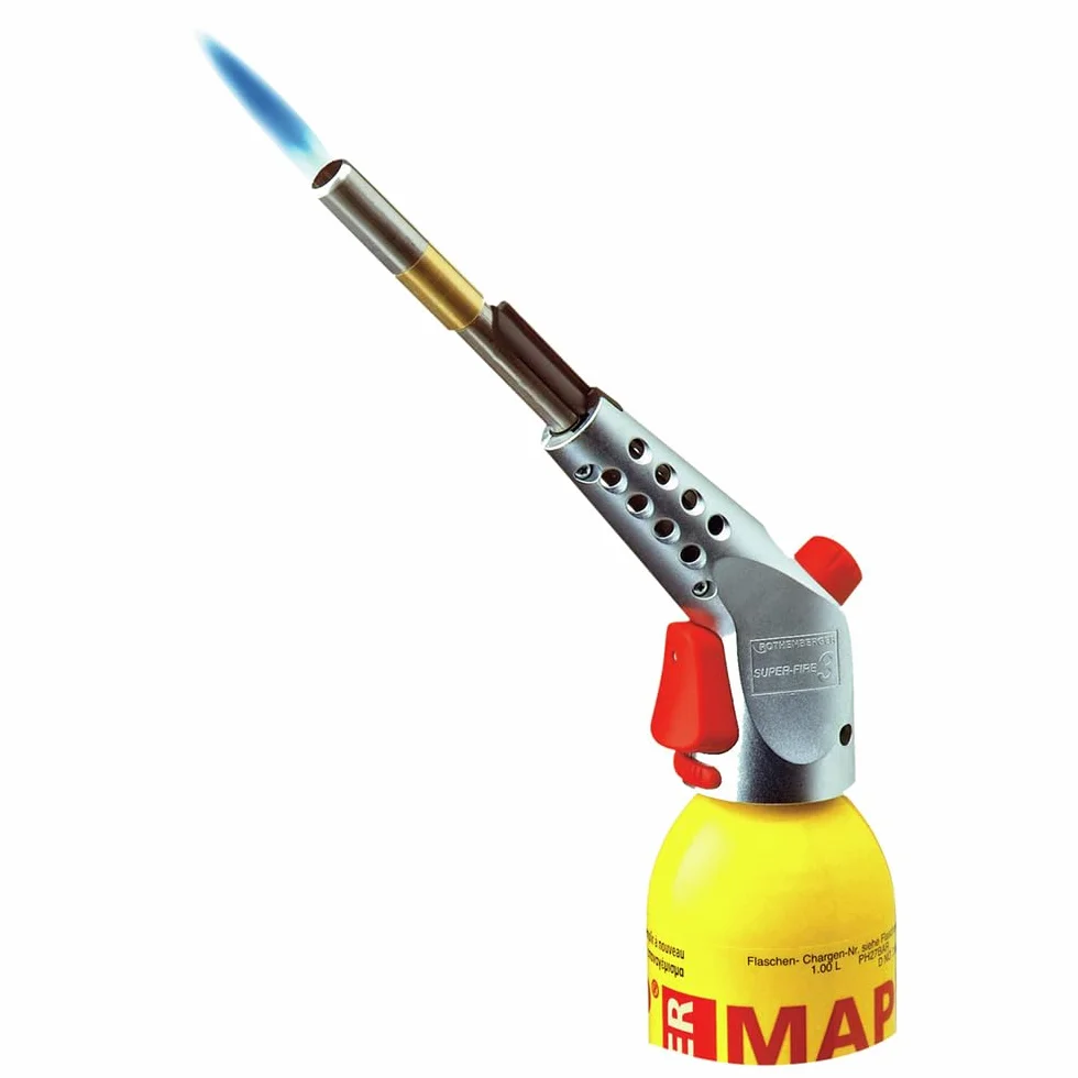 ROTHENBERGER SUPER FIRE 3 m. Zyklonbrenner,7/16"-EU | 35436 | Effizientes Hartlöten bis 28 mm & Weichlötarbeiten bis 35 mm, Twist,N' Load"-System, Lötgerät, Hartlöten, Weichlöten