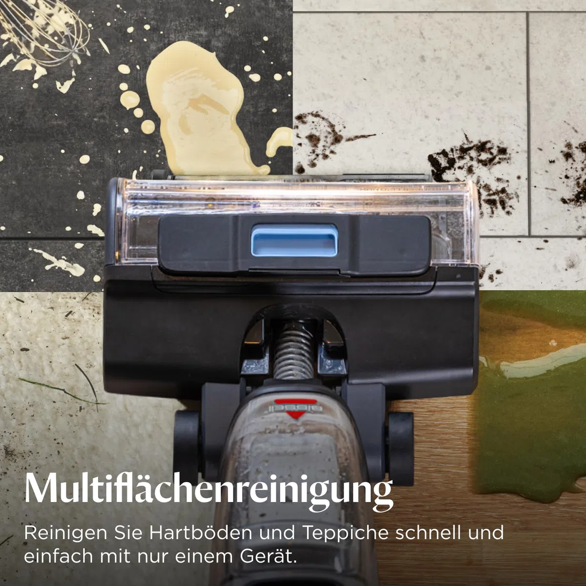 BISSELL CrossWave EdgeFind, Staubsauger mit Wischfunktion, leistungsstarke Reinigung von Verschmutzungen durch Haustiere, Nasssauger mit ZeroGap-Tech, Waschsauger, Verschiedene Oberflächen, 4159N