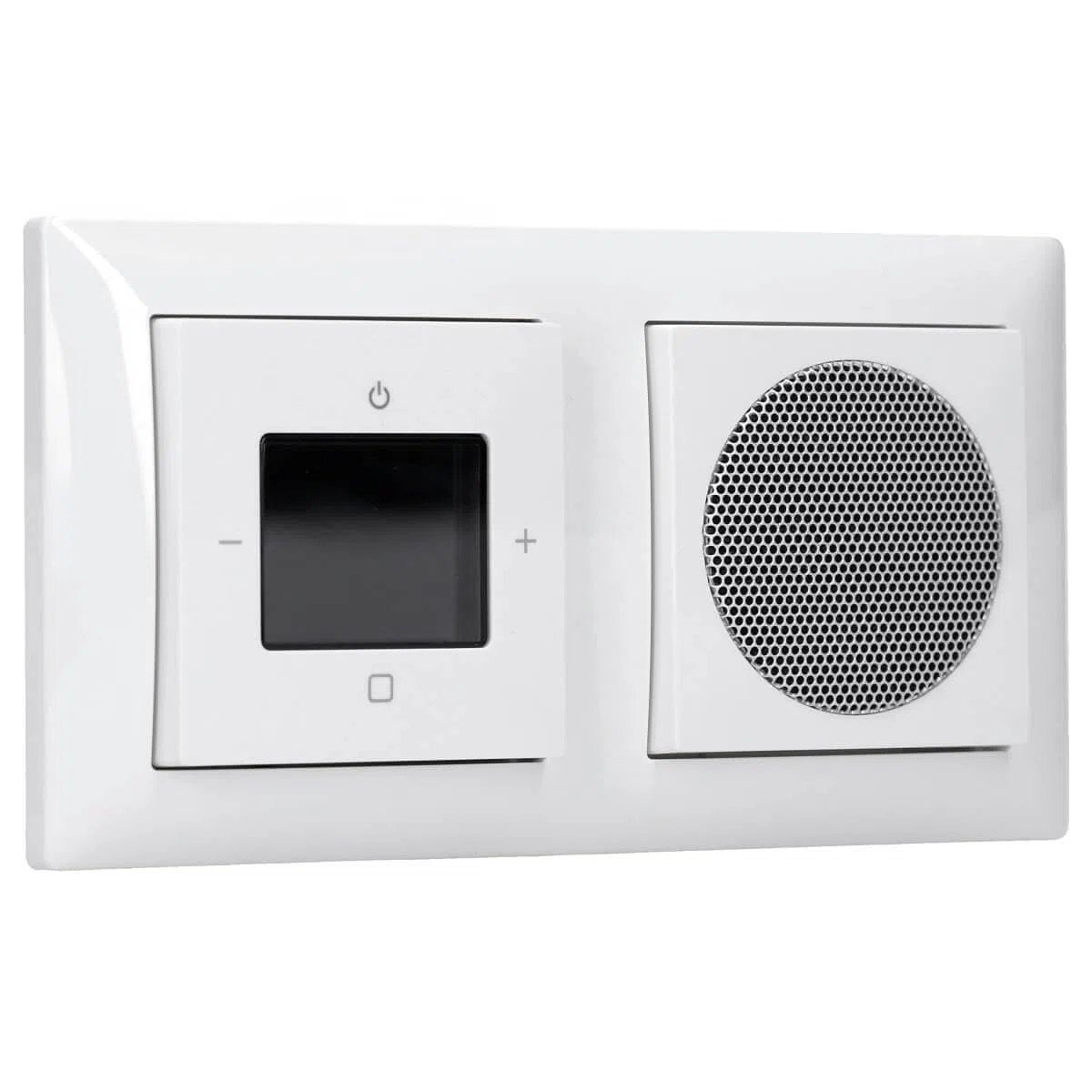 Busch-Jaeger Komplett-Set Unterputz UP Bluetooth DAB+ Radio 8217 U-101 Busch-balance SI Alpinweiß Lautsprecher 8223 U Abdeckung Zentralscheibe 8253-914 8252-914-101 2-fach Rahmen 1722-914