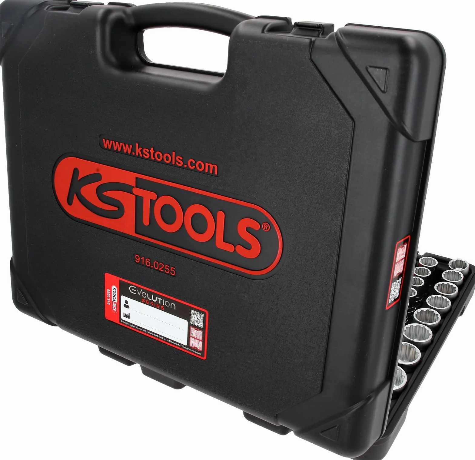 KS Tools 916.0255 1/4"+3/8"+1/2" Steckschlüssel-Satz 12-kant, 255-tlg