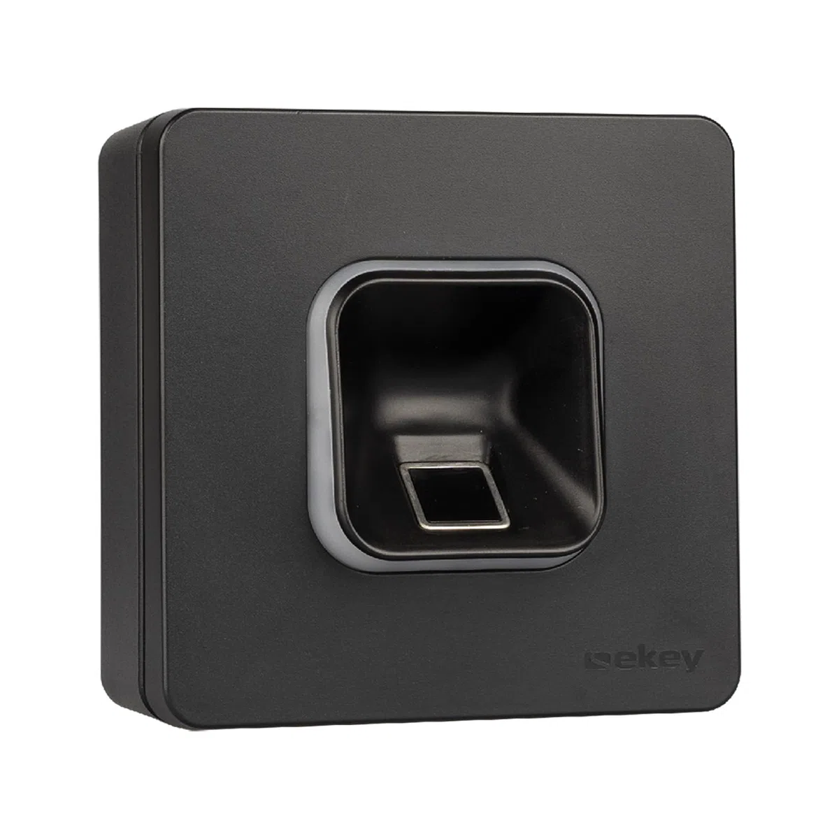 EKEY 203706 xLine Fingerprintset (Fingerprint Schwarz, Kunststoffrahmen Schwarz, Aufputzgehäuse, Controller), Biometrische Zutrittslösung zur Aufputzmontage, 0,4 W, 12-24 V, Schwarzer Fingerprint