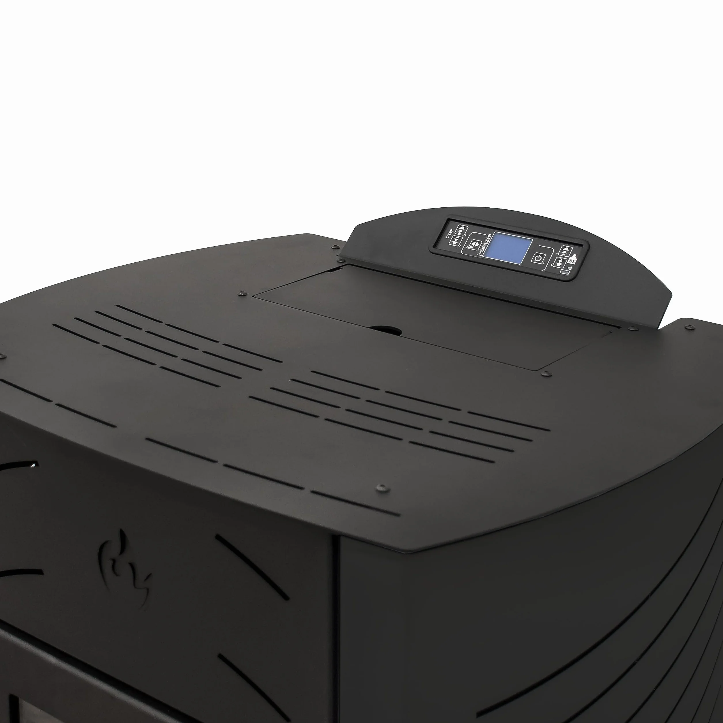 STUFE A PELLET ITALIA Siberia Idro 15 KW WiFi | Hydro-Pelletöfen für Heizung und Warmwasser Effizienz 90% Heizt 90m² Autonomie 20 Std Programmierbar WiFi-Steuerung 5 Kräfte 24 Monate Garantie Schwarz