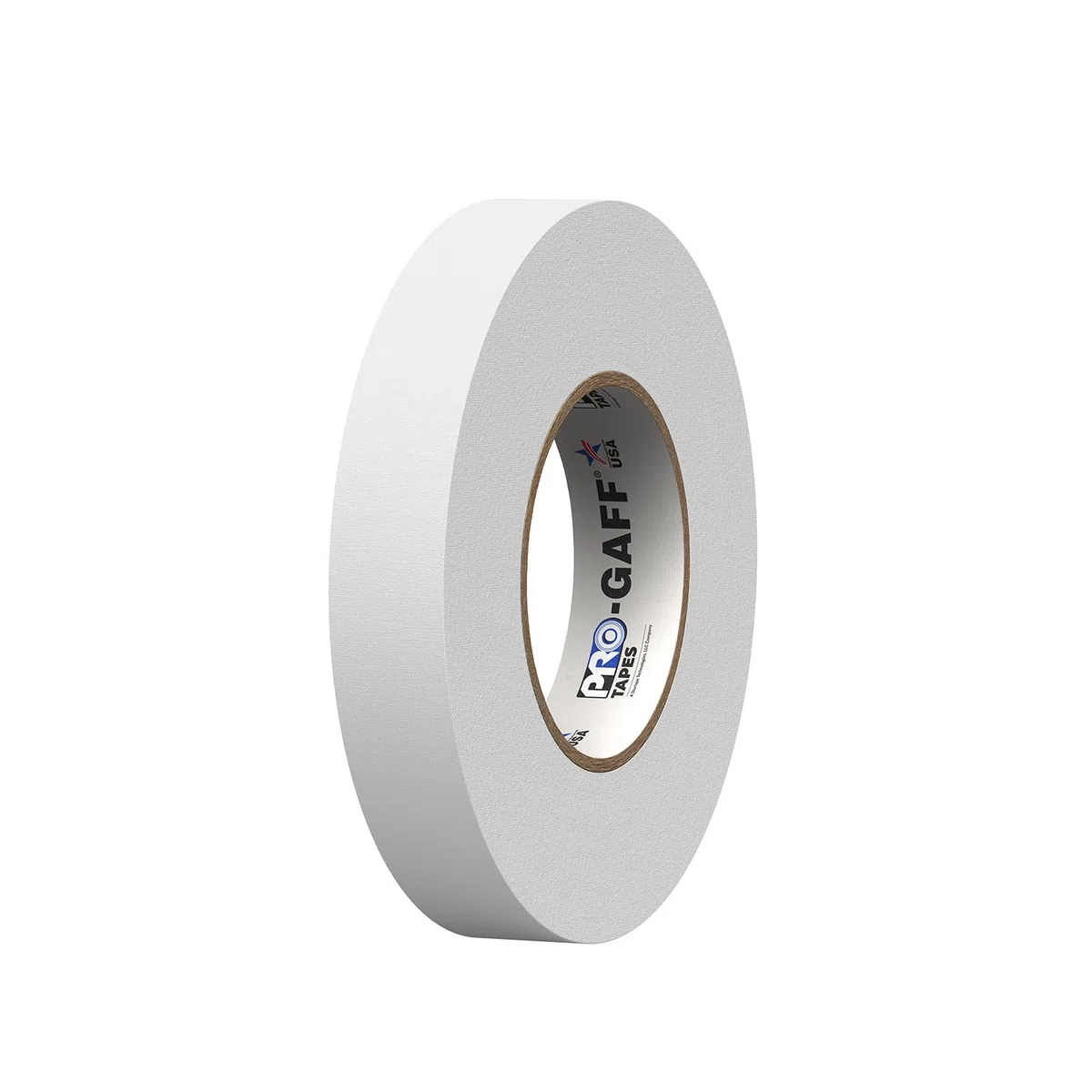 ProTapes Pro Gaff Premium-Gaffer-Klebeband mit Gummi-Kleber, 2,5 cm breit, 45,7 m lang, Weiß (1 Stück)