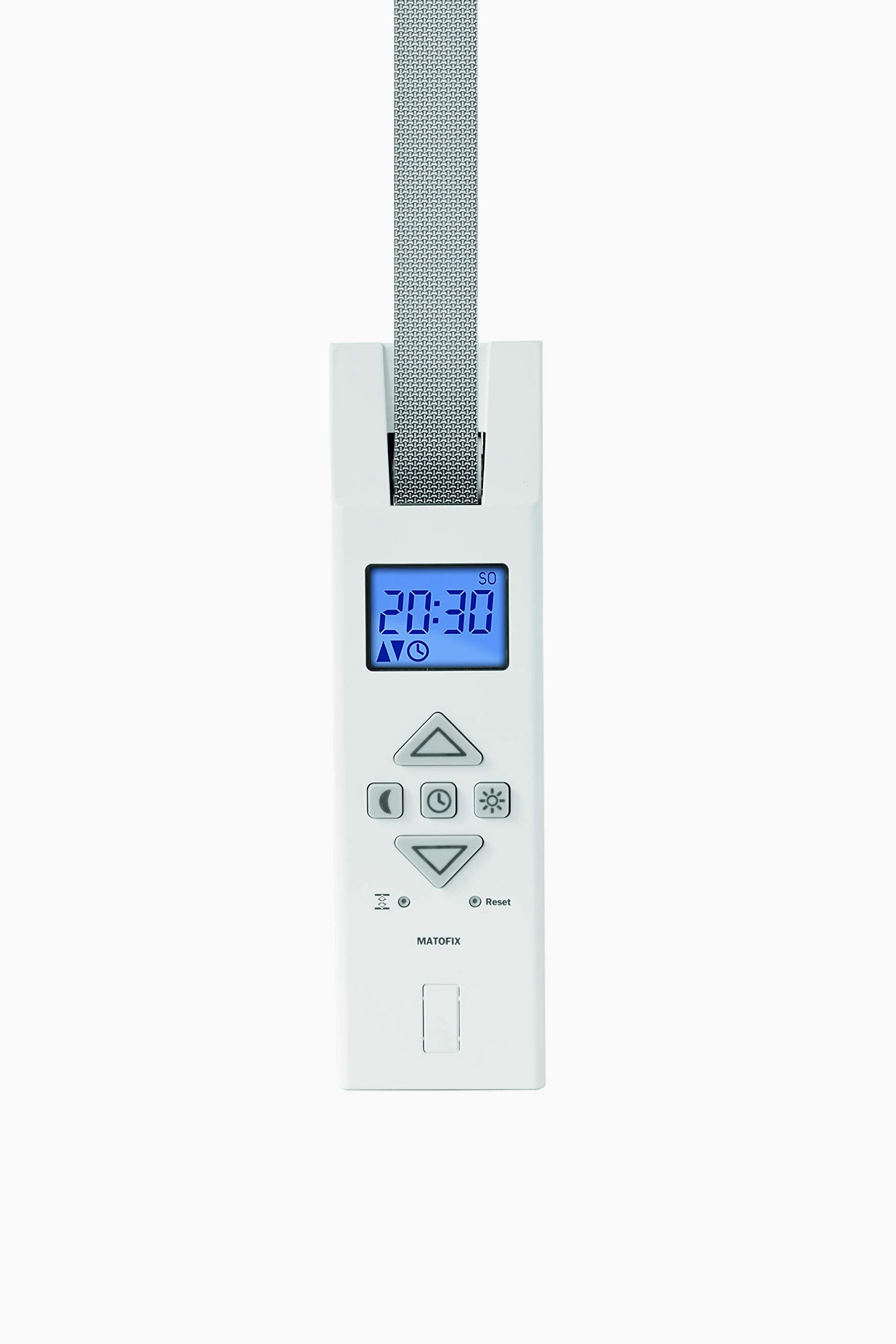 Elektrischer Gurtwickler MATOFIX PRO für 17-23mm Gurtband, Unterputz, Zugkraft bis 45kg, feste Fahrtzeiten einstellbar, Display, inkl. Netzstecker