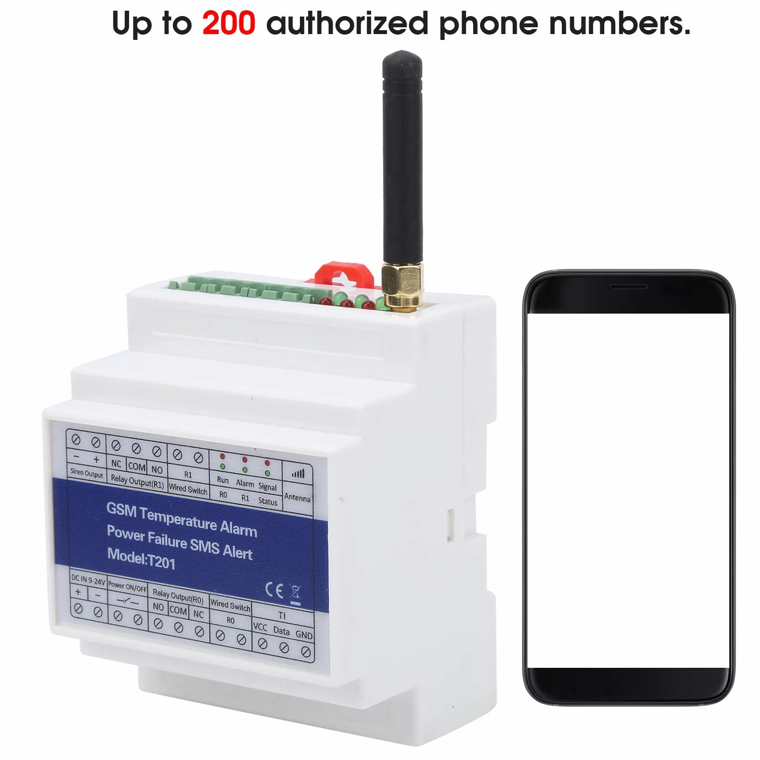 Sonew GSM Fernschalter, GSM Modul SMS Controller Alarm Temperatur Alarm Leistungsstatus Überwachung Timer-Bericht des Fernrelais Schalters