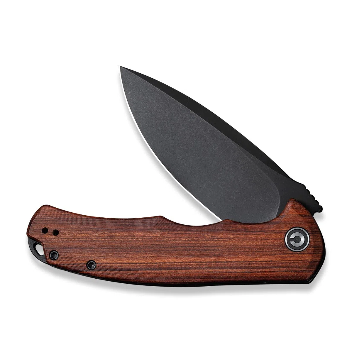 CIVIVI Praxis Klappmesser mit Cuibourtia-Holzgriff und 9,52 cm langer Damastklinge, EDC Taschenmesser (C803H)