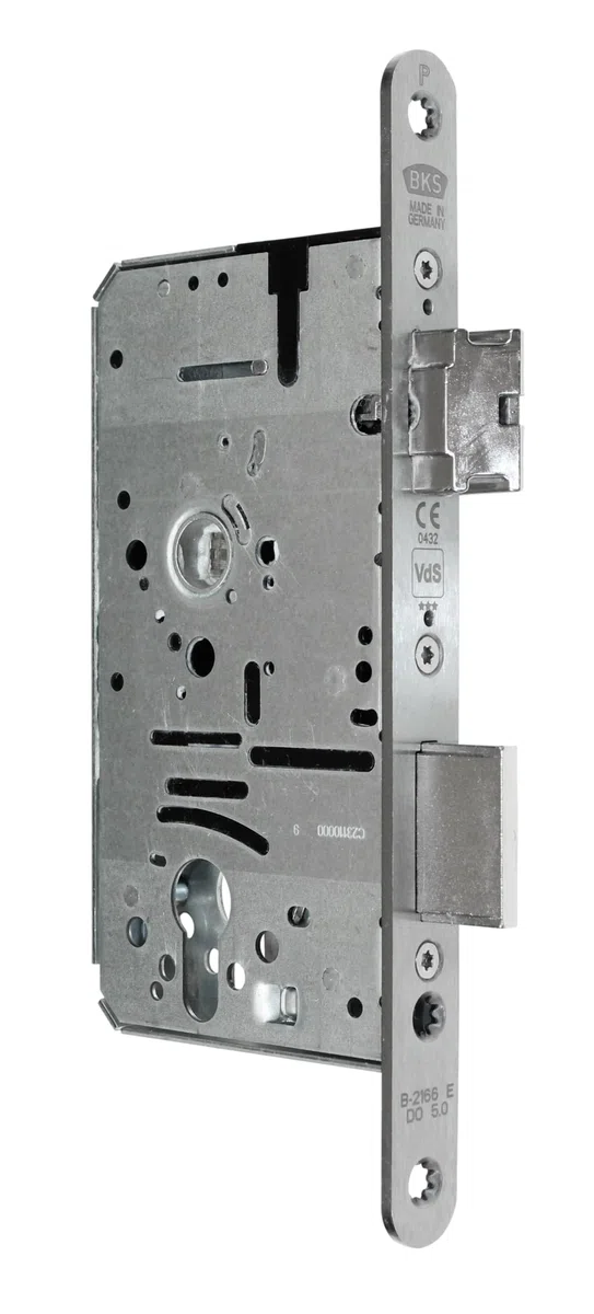 BKS Automatik FH Türschloss Panikschloss B-21660-00-R-8, Funktion E (Wechselfunktion), Dornmaß 55mm, Entfernung: 72mm, Stulp: 20x235x3mm, DIN Rechts (DIN Rechts, Dornmass: 55mm)