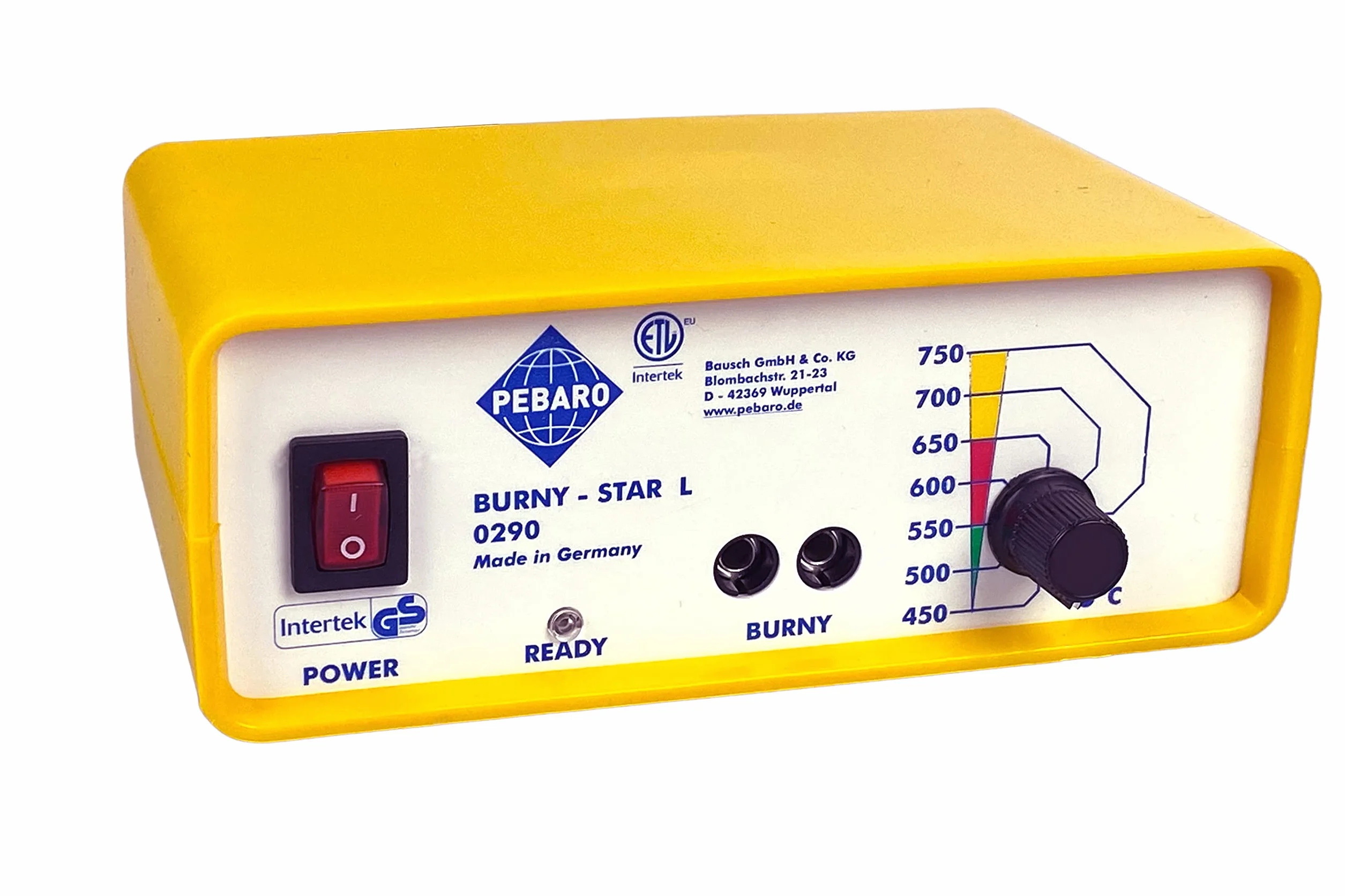 Pebaro 0290 Profi Brandmal Station mit stufenlose Temperaturregulierung, Brandmalkolben, 3 Brennschleifen, Bürste; Brandmalerei, Pyrographie, Holzbrennen, Schreiben, Zeichnen auf Holz, Leder, Kork