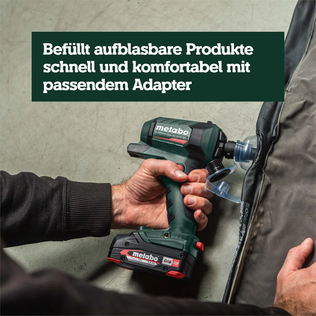 metabo Akku-Blaspistole BP 18 LTX BL, 18V Brushless Gebläse & Luftpumpe