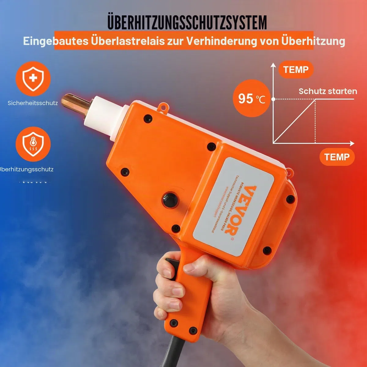 VEVOR Ausbeulspotter 800 VA 220 V 1600 A Ausbeul-Set Dellenlifter Punktschweißgerät IP22 Wasserdicht inkl. verschiedener Elektroden Ausbeulwerkzeug zur professionellen Reparatur von Kfz Karosserien