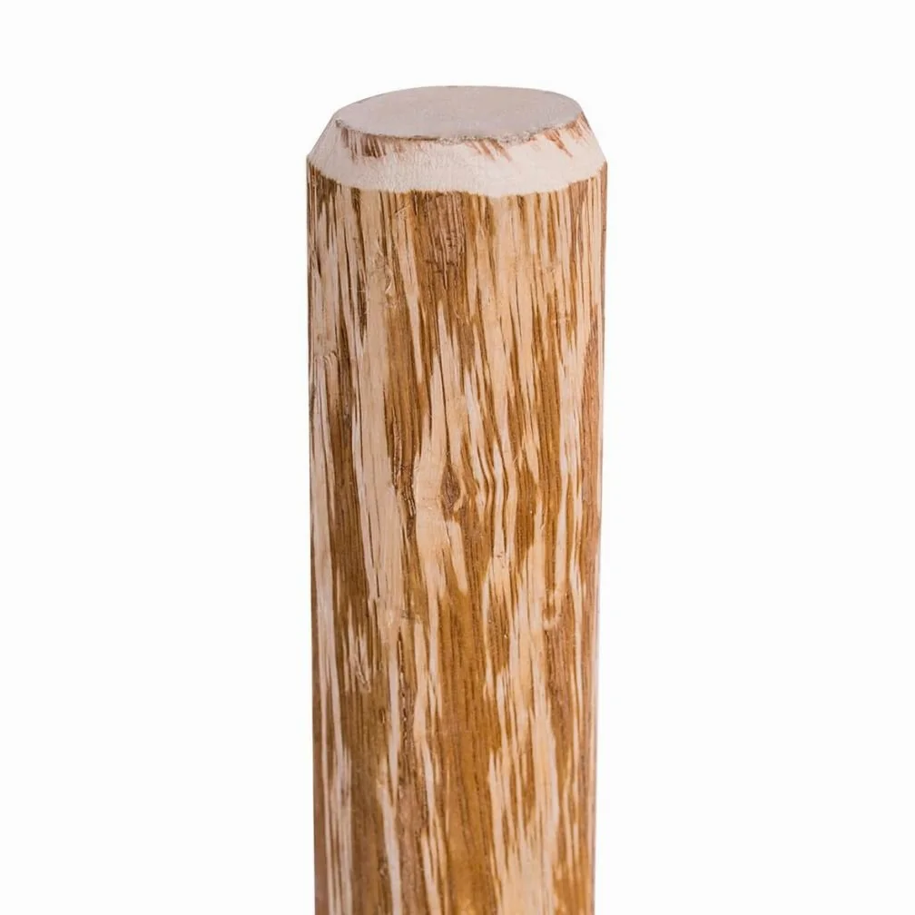 BOGATECO 6 x Haselnuss Staketenzaun Pfosten | Höhe 120 cm | Angespitzte Holz-Pfahl | 6-teiliges Set | Zaunpfosten Hozpflock Holzzaun Zaunpfähle Holzpfosten rund| Holzpfahl für Bauernzaun Gartenzaun