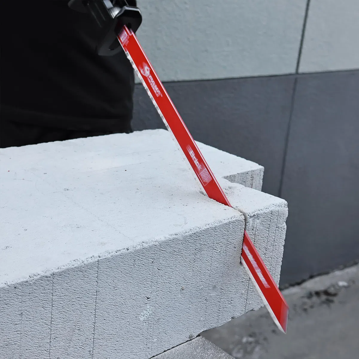 PAYA Säbelsägeblätter 2x Abbruch-Sägeblatt für Säbelsäge 400mm - Hartmetall Carbide Spezialblatt für Porenbeton, Hohlblocksteine & Mauerwerk 2TPI - Vibrationsarm - Für alle gängigen Säbelsägen，PY1510