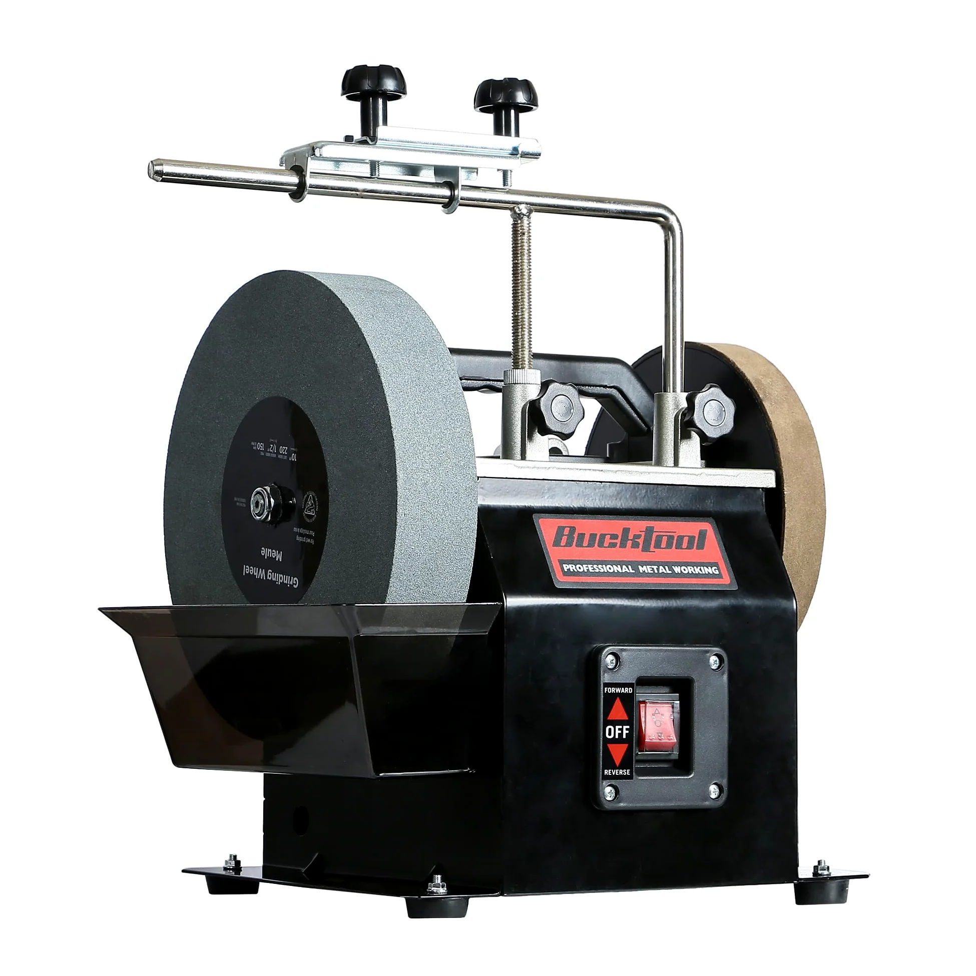 Bucktool 250mm elektrischer Nassschleifstein-Schleifer Water Cooled Sharpener, 180W Schärf- und Abziehsystem, 230~240V Wassergekühlte Schleifmaschine