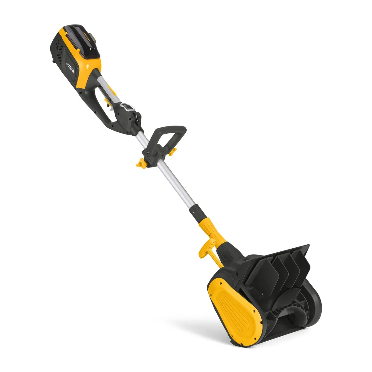 STIGA ST 300e Kit Schneefräse (450W), Betrieb bis -20°, Inkl. 48V (2Ah) Akku & Ladegerät, Gelb