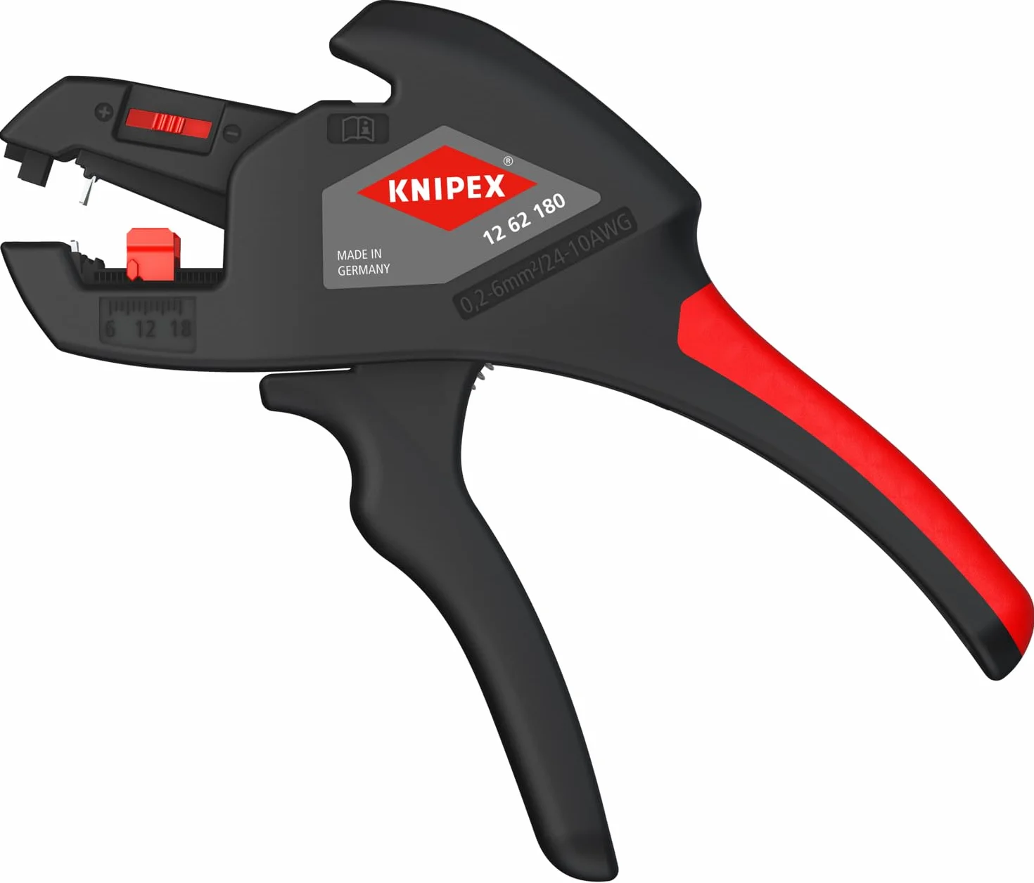 KNIPEX Tools 1262180 Abisolierzange, automatisch, 10-24 AWG
