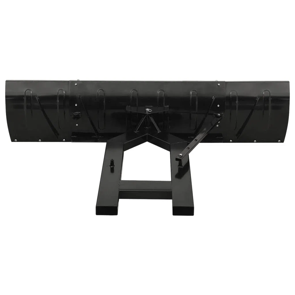 Schneeschild für Gabelstapler 200x48 cm Schwarz, Schneepflug, Schneeschild Rasentraktor, Garten Laubsammler, Auto Schneeschild, Schneeschieber, Schneeschaufel