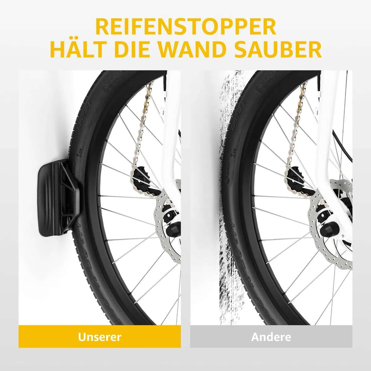 monTEK Schwenkbare Fahrrad-Wandhalterung, Fahrradaufhänger für die Garage, Wandhalterung für Fahrräder, Platzsparender Stabiler Wandfahrradstände