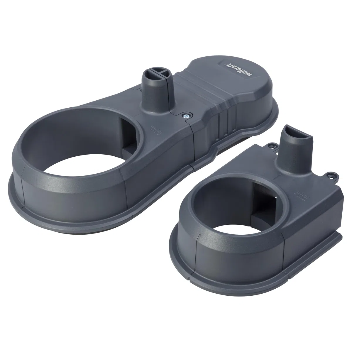 wolfcraft Staubabsaugung HSD 68/100 - Staubfrei Bohren mit Lochsäge & Bohrer - 3-teiliges Absaugsystem Ø 68/100 mm für Wand, Decke & Beton - 5954000