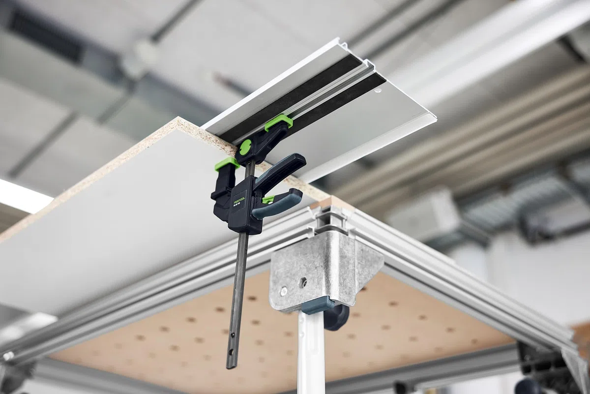 Festool Einhandzwinge FS-EZ 150/2 – Schnellspannzwinge Set, 2-teilig, für Führungsschiene & MFT