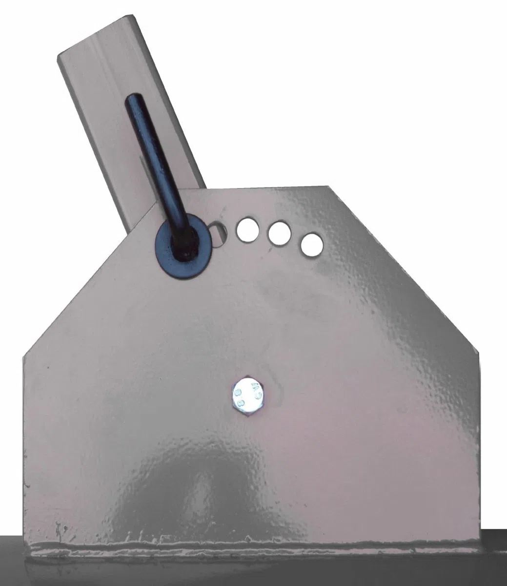SRM Design Räumschild Schneeschild für Einachser/Rasentraktor mit Rollen Grau 100 x 40 cm