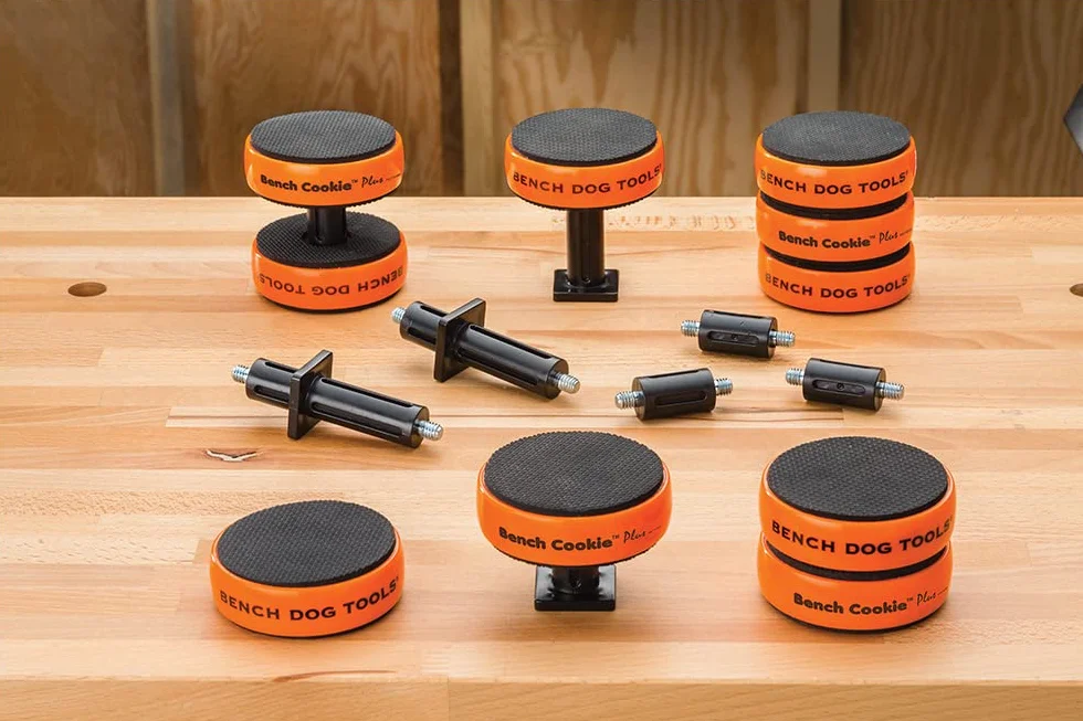 Bench Dog Tools 518609 „Bench Cookie Plus”-Gesamtpaket, 28-tlg. Satz Orange