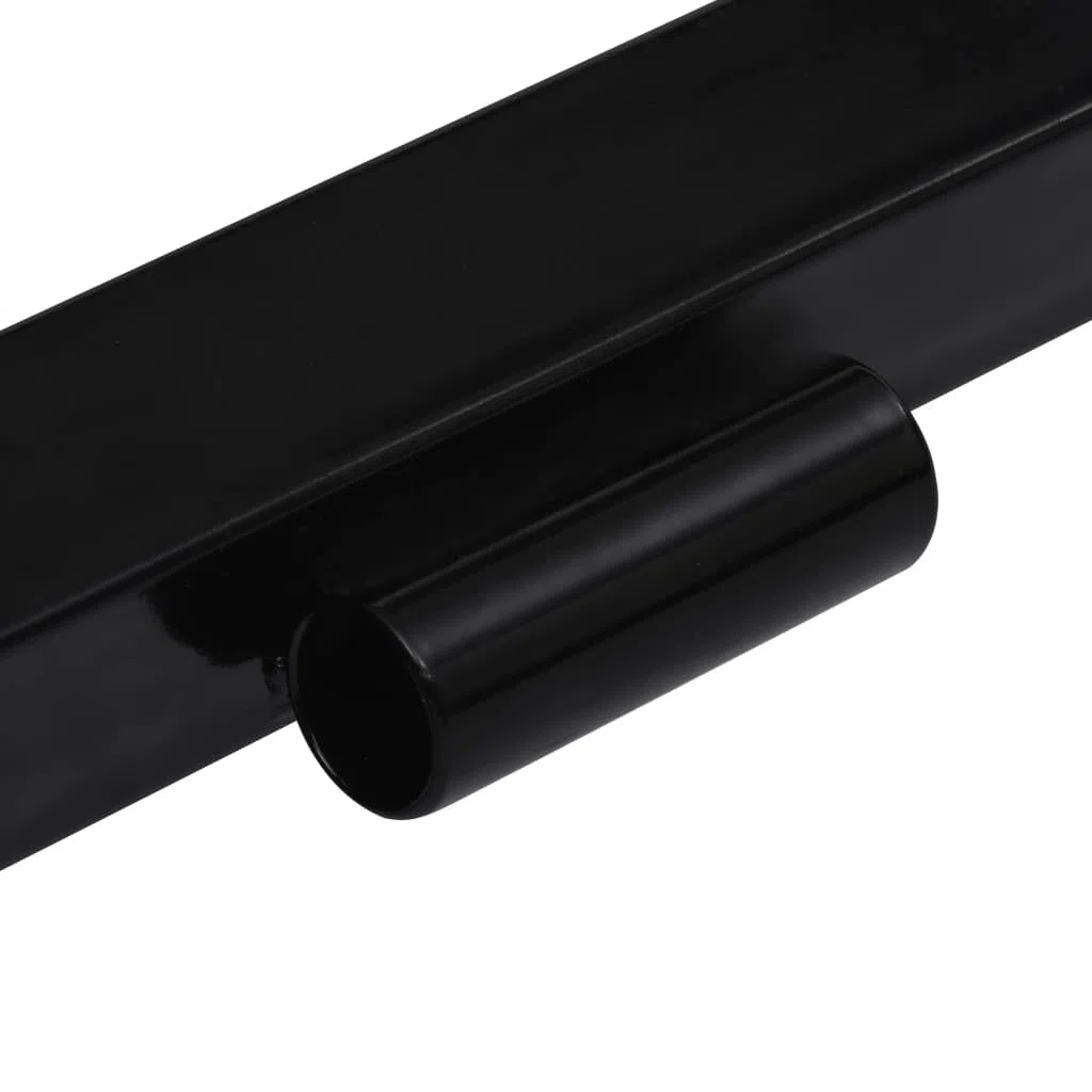 vidaXL Schneepflugadapter für Rasentraktor Rasenmäher Mäher Schneeschild Räumschild Schneepflug Anbausatz Stahl Schwarz 401x220x120mm