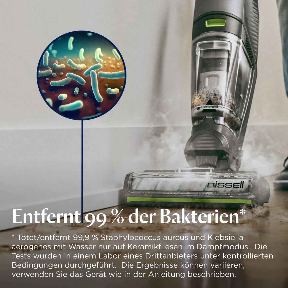Bissell CrossWave HydroSteam PET, Nass Trockensauger mit Kabel, Saugt, Wischt & Trocknet, Nasssauger mit Dampf Modus, Hoher Leistung Dampfreiniger, Ideal für Haustiere, Mehrflächenreinigung, 3517N