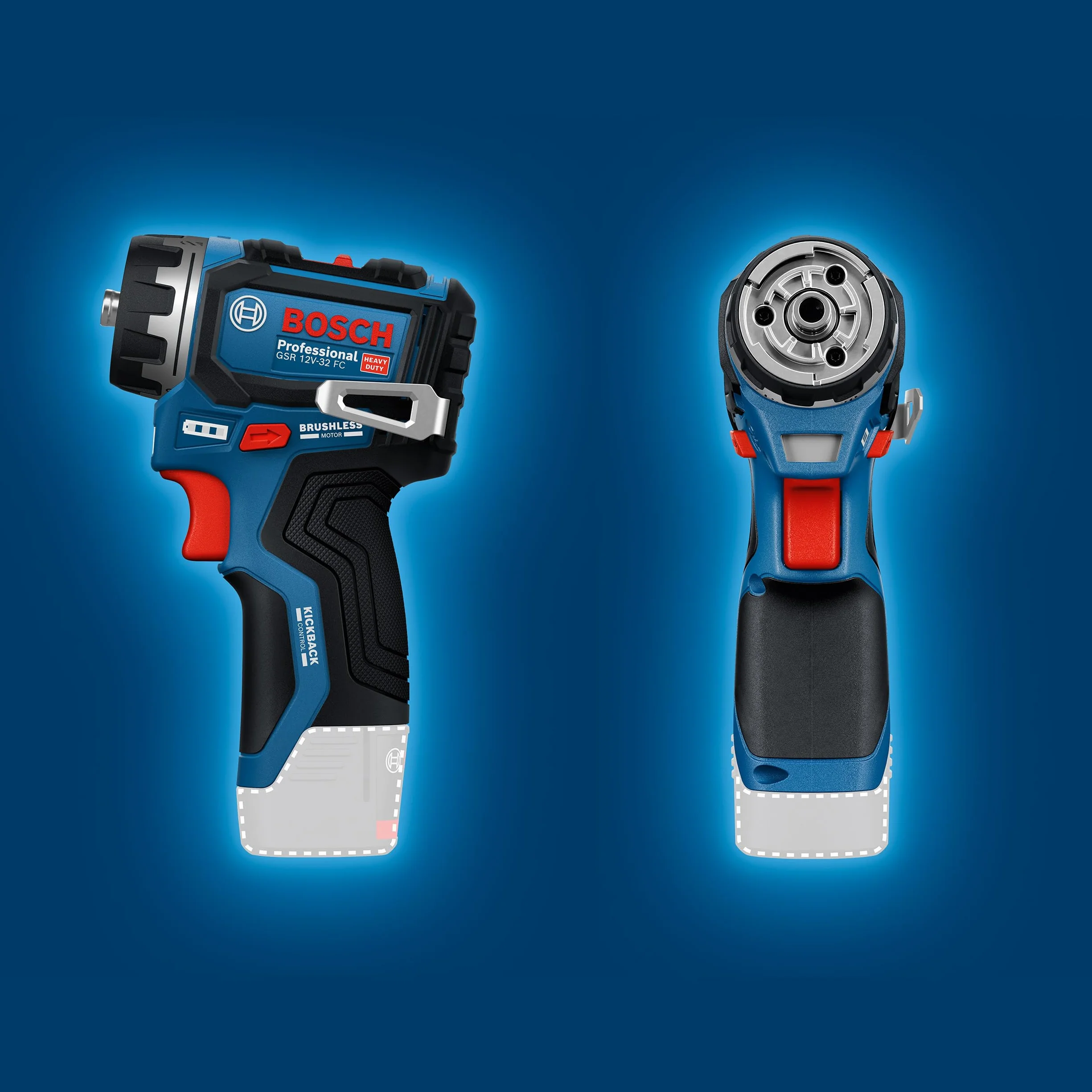 Bosch PRO 12V System Akku-Bohrschrauber GSR12V-32FC (inkl. 2,0 Ah, GAL 12V-20, GFA 12-M, GFA 12-X, GFA 12-E, GFA 12-W, L-BOXX)