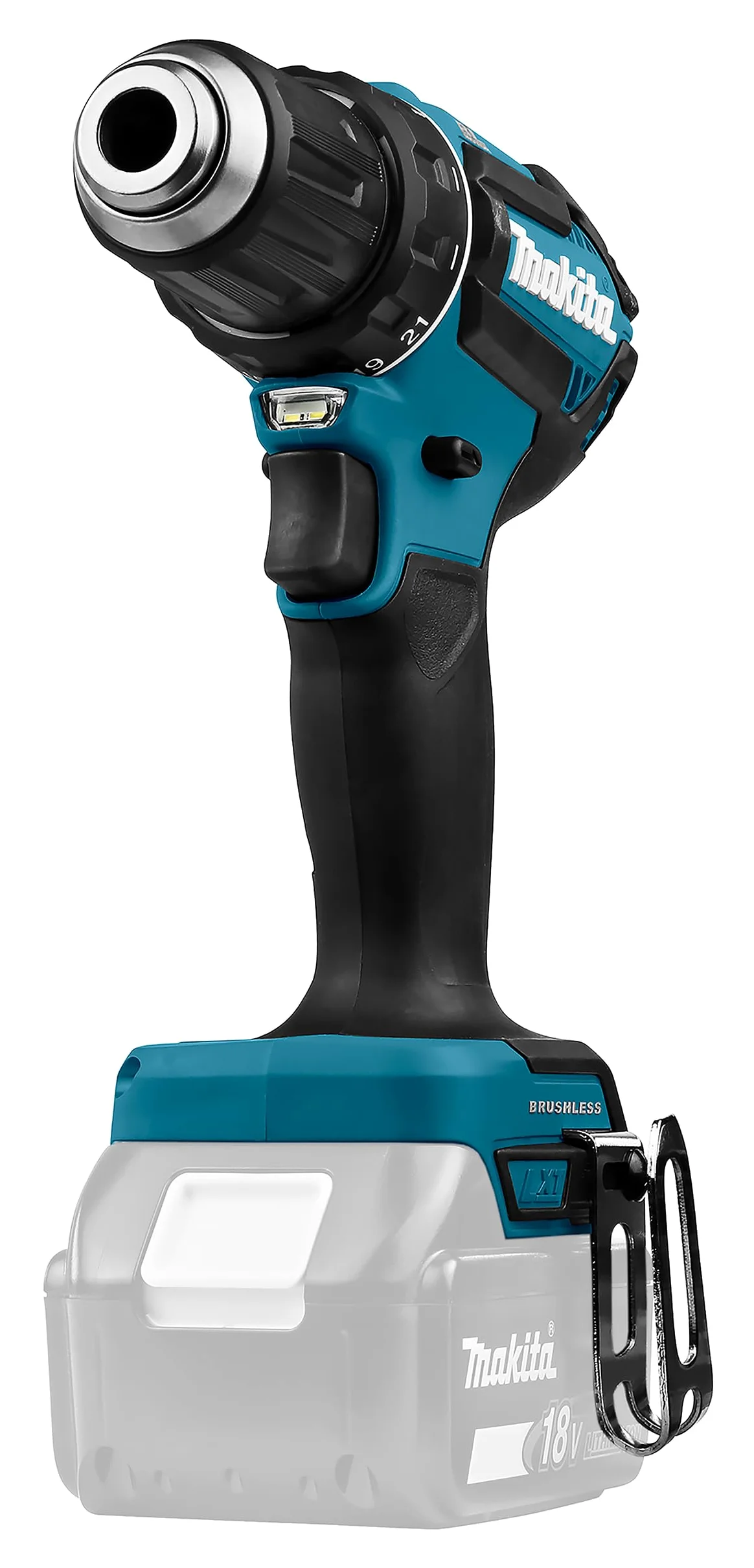 Makita DDF485Z Akku Bohrschrauber 18 V, ohne Akku, ohne Ladegerät, Lithium Ionen, Blau, Schwarz