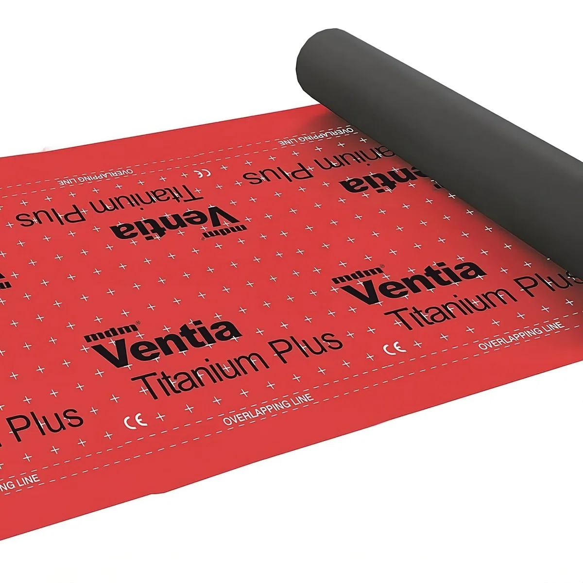 Unterspannbahn Ventia Titanium Plus 190 g, Dachfolie 37,5 m², 3-lagige Unterdeckbahn gegen Feuchtigkeit, Wind & Staub, Diffusionsoffen, Wasserdicht & UV-beständig, mit 2 Selbstklebekanten